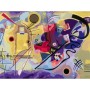 CreArt pictura pe numere pentru adulti Tablou Canvas Kandinsky galben rosu albastru